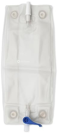 Hollister 9805 Urinary Leg Bag, Pack of 1, 30 oz (900 mL) – Sterile – Convenient Drain with Easy-to-Operate Drain Valve