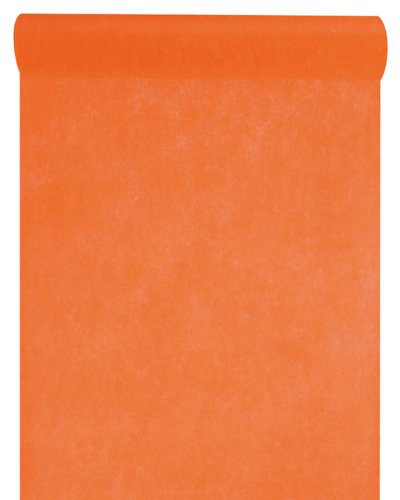 Tischläufer orange aus Vlies 30cm breit, 10m für Tischdekoration Palandi®
