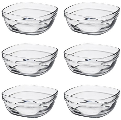 Duralex 1604155 6 Glasschalen Ø 11 cm, transparent, 11 x 11 cm