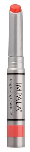 Impala - Lang anhaltender Lippenstift Farbe Metallische Erdbeere Nº 107 | Permanenter Lippenstift | Permanenter Lippenstiftstick | Lange Haltbarkeit | Feuchtigkeitsspendender Lippenstift