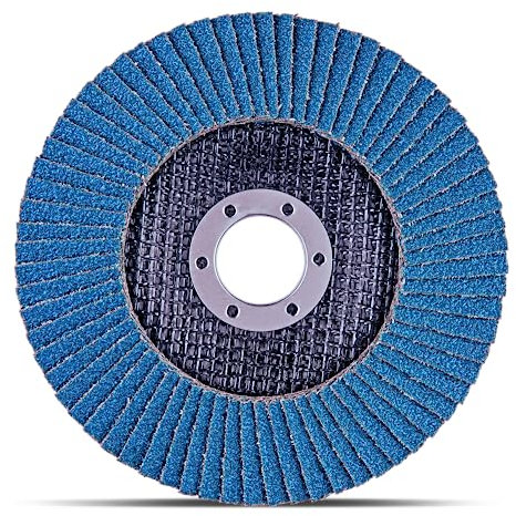 Dischi Lamellari Professionali │ blu │ 10 pezzi │ Ø 115 mm │ grana 60 │ Inox │ Dischi Abrasivi │ Disco Lamellare │ Rondelle Dentellate