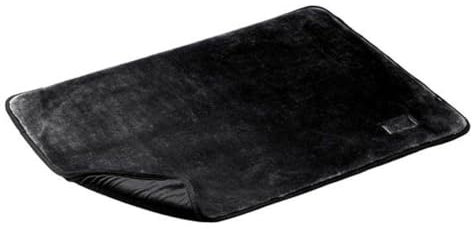 HUNTER Konstanz Hundedecke, Plüschdecke, edel, samt-weich, 100 x 70 cm, schwarz