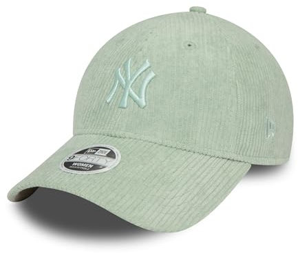 New Era New York Yankees - MLB Baseball - - Gorra de béisbol Sombrero - Mujer Chica - Pana Visera Curva Logo NY - Verde