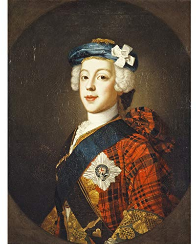 William Mosman Prinz Charles Edward Stuart 1720 Kunstdruck, Wanddekoration, Premium-Wandbild