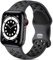 Epova Sport Armband Kompatibel mit Apple Watch Armband 38mm 40mm 41mm 42mm, Atmungsaktives Weiches Silikon Armband Kompatibel mit iWatch SE Series 10 9 8 7 6 5 4 3 2 1, Kohle/Schwarz