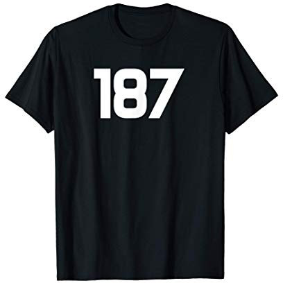 Cooles Merch Mit 187 Geschenk Idee T-Shirt T-Shirt