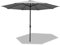 BMOT 350cm Alu Sonnenschirm Gartenschirm Terrassenschirm Marktschirm Ampelschirm Strandschirm Kurbelschirm mit UV Schutz 40+ für Balkon, Garten, Terrasse (350cm, grau)