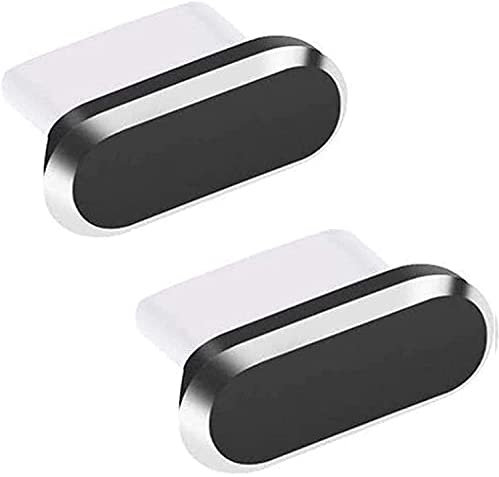 Anti Dust Plugs,2 Pieces USB Type C Anti Dust Plugs,USB C Dust Cap Plug,Type C Dust Cap Cover Port Plug, for Most Smartphones and Micro USB Android Models(Black)
