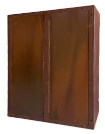 prima terra Kaminholzregal-Rückwand Edelrost 78x78 cm