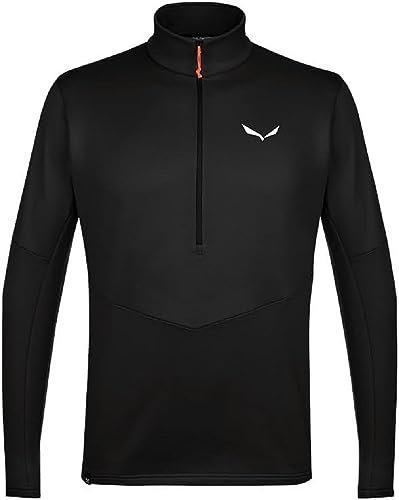 Salewa Puez Polarlite Half Zip Fleece Men, black out, L