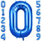 OFFCUP Geburtstag zahlen luftballon, Folienballon Geburtstagsdeko, Helium Ballons, Riesige Folienballon in 40 - 101cm, für Geburtstagsparty Deko, Jubiläum 0 Jahre Deko
