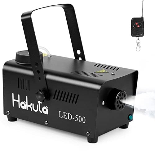 Nebelmaschine, HAKUTA Nebelmaschine mit drahtloser Fernbedienung & Automatischer Sprühfunktion, Ideal für Halloween, Weihnachten, Hochzeit, Partys, DJ Performance & Bühnenshow