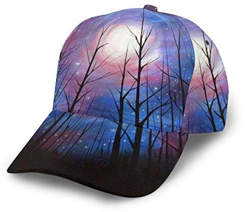 XVBCDFG Starry Night Stranger Forest Trees Things Baseball Cap Sommer Caps Vintage Dad Cap Unisex Trucker Hat, Siehe Abbildung, One size