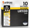 Uniross Pila Batteria AG10 LR1130 LR54 1,5V Pile Alcaline a Bottone - Blister Da 10 Batterie