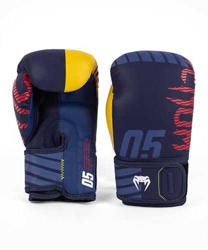 Venum, Sport 05 Boxhandschuhe, Unisex Erwachsene, 10 Oz, Blau/Gelb