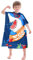 BTNEEU Badeponcho Kinder Badetücher mit Kapuze Poncho Handtücher Mikrofaser Strandtücher Duschtücher Ultra Saugfähig Bademantel Cartoon Schwimmen Handtuch Surfponcho für Jungen Mädchen 6-12 Jahre