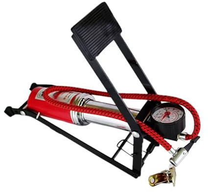 kowaku Fahrrad Fußpumpe, Kompakte Fuß Luftpumpe für Basketball, Motorräder, Bälle