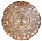 Wheel Of The Year Wood Sign - Vintage Christmas Decor, Handmade Round Wooden Sign with Wheel Of The Year Calendar and Tree Of Life Design, Perfect for Wiccan Holidays, Yule Altar (Brown)