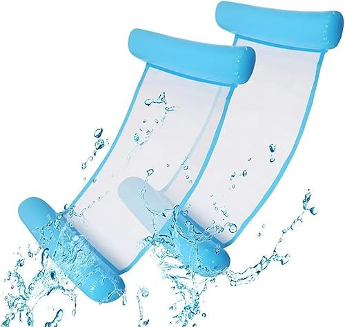 Luftmatratze Pool, Pool Spielzeug, Aufblasbare Wasserspielzeug Pool Zubehör, Pool Aufblasbar Wasser Hängematte für Sessel Matratzen Sitz Schwimmmatratze | WATERZEN