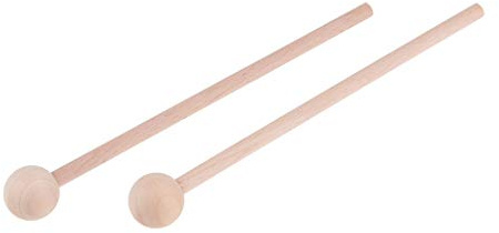 1 Paar Holz Tongue Drum Stick Schlägel Percussion Instrument Zubehör 22cm