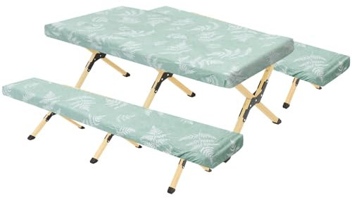 Lot de 3 nappes pour tente à bière - Nappe rectangulaire élastique - 2 coussins pour banc de bière de 183 cm - Taille et couleurs au choix - Pour ensembles de tentes de chapiteau ordinaires