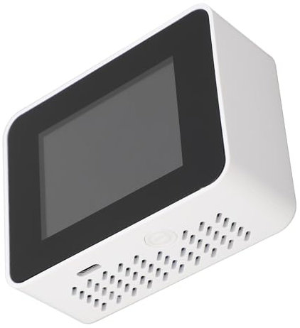 Telituny Rilevatore di CO2, Monitor di qualità Dell'aria 5 in 1 con CO2 in Tempo Reale, HCHO, TVOC, Misurazione della Temperatura e umidità, Tester di qualità Dell'aria Interna Portatile