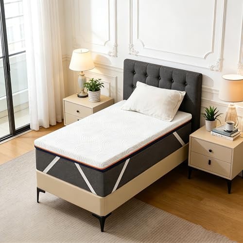 Solviente Premium Topper 90x200cm H3-7.5cm Memory Foam & Kaltschaum, Orthopädisch & Atmungsaktiv, Oeko-TEX® Zertifiziert, Abnehmbarer Bezug, rutschfest, Langlebig & Hygienisch