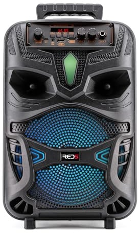 RED5 Wireless Karaoke Speaker with Microphone and LED Colour Changing Lights