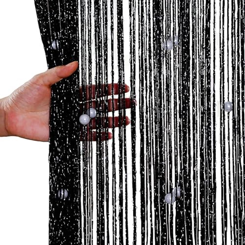 aotuo0608 Beaded Fly Curtains for Doors - Door Beads Curtain, Fly Screen Doorway Bead Curtain for Indoor Hanging Decoration and Room Divider