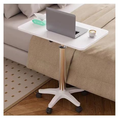 YDHFCD Stehpult Entsprechend Dem Entwurf Der Werkstatt Sind Auch Hochstehende Arbeitstische, Bewegende Lerntische Und Betten Mit Rädern Möbliert(White,60x40x72.5-95cm)
