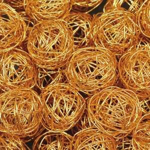 10er Set Drahtbälle - 3 verschiendene Größen - Farbe: orange