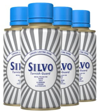 Silvo Tarnish Guard Metal Polish I All Purpose Metal Polish - Pour argent, or, aluminium, chrome et galvanoplastie I Taille : 175 ml (lot de 4)