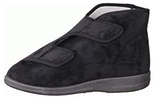 LIROMED Herren Hausschuhe 477-20Z3 Schwarz - VERBANDSCHUHE, Schwarz schwarz 221981