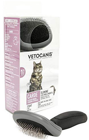 Vetocanis Carding brush for Small Cats, Gray, 0.117989 kg