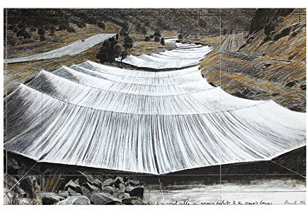 Christo Poster Kunstdruck Bild Over The River III Above 51x76cm