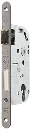 Bricard - 2621 - Serrure pour porte d'entrée coupe-feu et anti-corrosion- norme NF- axe à 50- sans cylindre- Noir