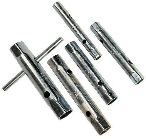 Unibos 6pc Tubular Box Wrench Set 10mm to 19mm Tube Spanners Deep Metric Socket