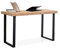 Adec Group Natural, Mesa de Estudio, Escritorio o Despacho, Mesa de Oficina, Color Roble Salvaje y Negro, Medidas: 120 cm (Largo) x 60 cm (Ancho) x 73 cm (Alto)