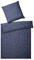 elegante Breeze Bettwäsche aus Halbleinen 135x200 / 40x80 Marine