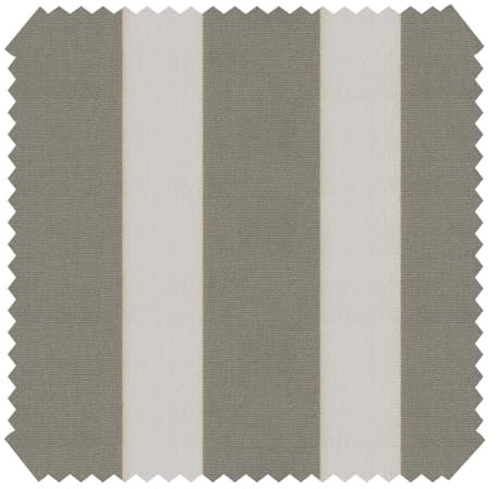 ARAGON DUO LLORET UV+ - Gestreifter Outdoor-Stoff - Lichtechter Möbelstoff - Polsterstoff in Baumwoll-Optik für Gartenmöbel - Pflegeleichte Meterware 1lfm (28/14 Hellbraun Beige)