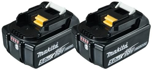 Lot de 2 batteries 18V Li-Ion LXT de 5,0Ah pour outil sans fil - MAKITA 197288-2