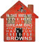 Fan Creations NFL Cleveland Browns Unisex Cleveland Browns Hausschild, Team-Farbe, 30,5 cm
