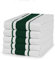 100% Cotton Tea Towel - Forest Green Stripe Pattern, Pack of 5 | Kitchen Towel Set | Absorbent, Strong, Quick Dry & Machine Washable | Home & Bathroom Accessories
