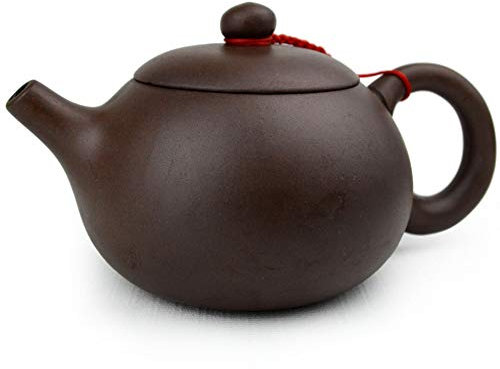 Teiera cinese Gongfu cha Xishi Pot 210cc argilla viola ceramica Zini per tè sfuso (marrone scuro)