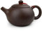 Teekanne Chinesische Gongfu cha Xishi Kanne, 210 ml, violette Tonkeramik, Zini für losen Tee (dunkelbraun)