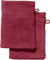 REDBEST Waschhandschuh 2er-Pack Chicago weinrot Größe 15x21 cm - saugstark, strapazierfähig, ideal für Reisen, Sport (weitere Farben)