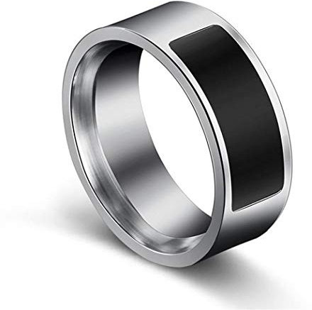 N-K PULABO Größe 10 NFC Multifunktionale wasserdichte intelligente Ring Smart Wear Finger Digital Ring schwarz Kreativ und nützlich delikat