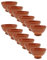 Acan Tradineur - Pack de 12 tazas de barro cocido, modelo Ribeiro, cuencos ideales para servir vino, salsas o aperitivos, fabricado en España - 10,7 x 6 cm