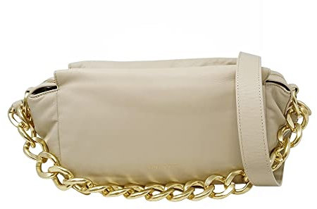 Patrizia Pepe Touch Maxichain Schultertasche Leder 33 cm