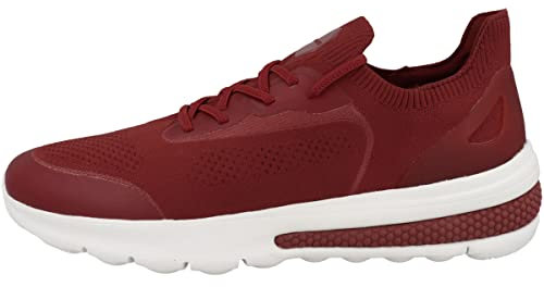 Geox Men's U Spherica Actif Sneaker, Dk Red, 43 EU